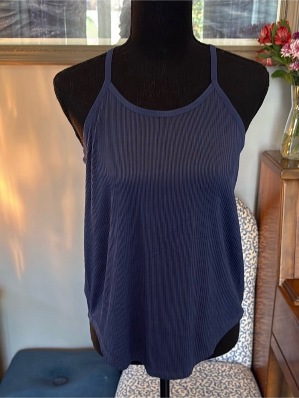 tek gear Navy Ribbed Camisole Tank Top